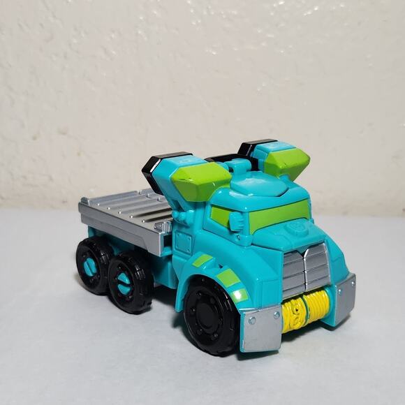 Transformers Playskool Rescue Bots Hoist The Toy Bot Flat Bed Truck Pre-owned - Picture 4 of 8